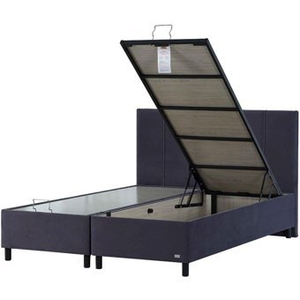 İpek Mobilya Alto 150 x 200 cm Ayrılabilen Başlıksız Çift Kişilik Sandıklı Baza Antrasit