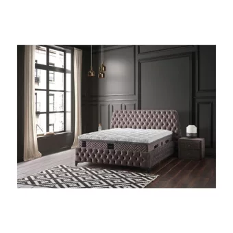 Mobilya Dükkanım Diamond 90x190 cm Başlıklı Sandıklı Tek Kişilik Baza Seti Siyah