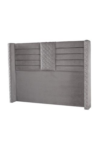 Mobilya Dükkanım Yaren 140 x 200 cm Başlıklı Çift Kişilik Sandıklı Baza Seti Gri
