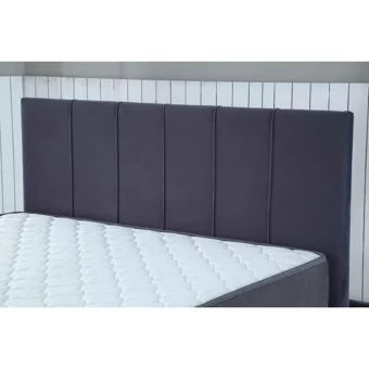 İpek Mobilya Alto 140 x 190 cm Ayrılabilen Başlıklı Çift Kişilik Sandıklı Baza Seti Antrasit