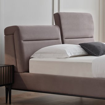 Enza Home Riga Klasik Modern 160 x 200 cm Başlıklı Çift Kişilik Sandıklı Baza Seti Gri