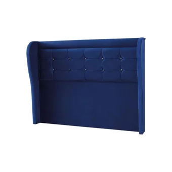 Mobilya Dükkanım 150 x 200 cm Ayrılabilen Başlıklı Çift Kişilik Sandıklı Baza Seti Lacivert