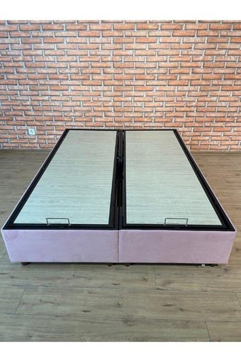 İpek Mobilya Manolya 180 x 200 cm Başlıksız Çift Kişilik Sandıklı Baza Pembe