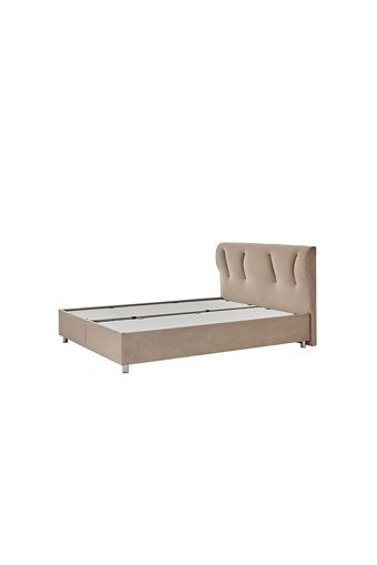Yataş Somni 180 x 200 cm Başlıklı Çift Kişilik Sandıklı Baza Seti Bej