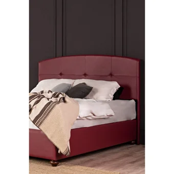 Weltew Home Bella 160 x 200 cm Ayrılabilen Başlıklı Çift Kişilik Sandıklı Baza Seti Bordo