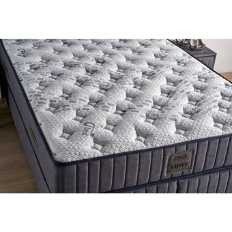 Mobilya Dükkanım Lidya 150 x 200 cm Ayrılabilen Yataklı Başlıklı Çift Kişilik Sandıklı Baza Seti Antrasit