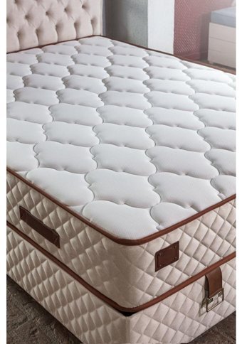 Md Eva 140 x 200 cm Ayrılabilen Yataklı Başlıklı Çift Kişilik Sandıklı Baza Seti Beyaz