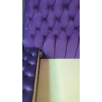 Niva Baza Chester 160 x 200 cm Başlıklı Çift Kişilik Baza Seti Mor