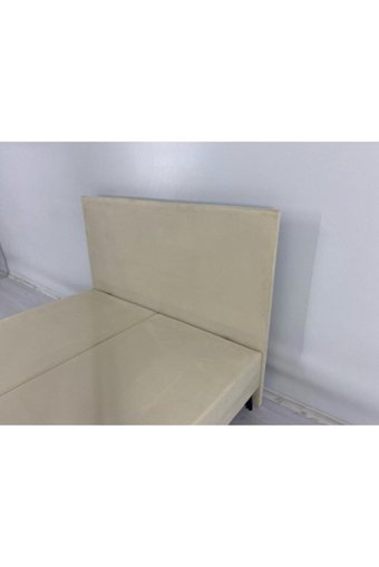İpek Mobilya Ecostil 140 x 190 cm Ayrılabilen Başlıklı Çift Kişilik Sandıklı Baza Seti Bej