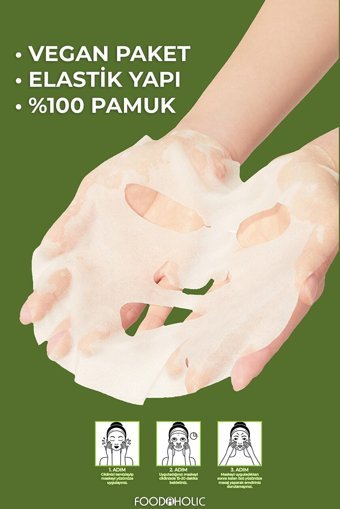 Foodaholıc Kolajen Özlü Nemlendiricili Kağıt Yüz Maskesi
