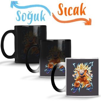 Baskı Dükkanı Goku Homao Sihirli Kupa Bardak Porselen