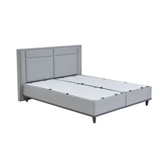 Yataş Fresh Sense 140 x 190 cm Başlıklı Çift Kişilik Sandıklı Baza Seti Gri