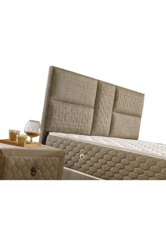 Tetra 140 x 200 cm Ayrılabilen Yataklı Başlıklı Çift Kişilik Sandıklı Baza Seti Bej