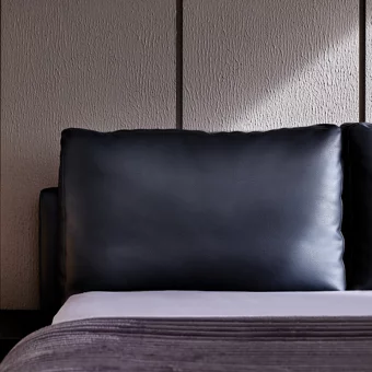 Enza Home Legato 160 x 200 cm Başlıklı Çift Kişilik Sandıklı Baza Seti Siyah