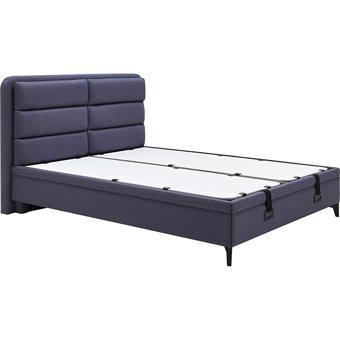 Yataş Botanic 150 x 200 cm Başlıklı Çift Kişilik Sandıklı Baza Seti Lacivert