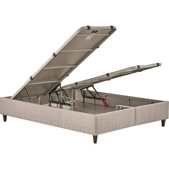Yataş Supreme Sleep 160 x 200 cm Başlıklı Çift Kişilik Sandıklı Baza Seti Bej