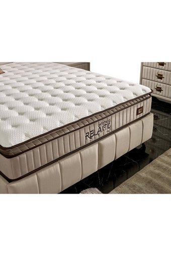 İmaj Antistress Relaxtic Plus 150 x 200 cm Başlıksız Çift Kişilik Sandıklı Baza Bej