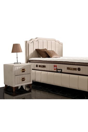 İmaj Antistress Relaxtic Plus 150 x 200 cm Başlıksız Çift Kişilik Sandıklı Baza Bej