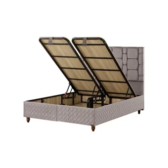 Mobilya Dükkanım Stone 90x190 cm Başlıklı Sandıklı Tek Kişilik Baza Seti Siyah