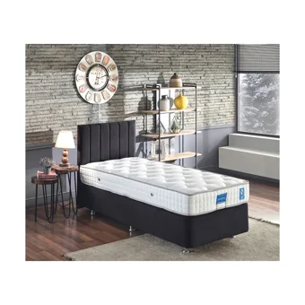 Niron Yatak Juliette 80x180 cm Başlıklı Yataklı Sandıklı Tek Kişilik Baza Seti Siyah