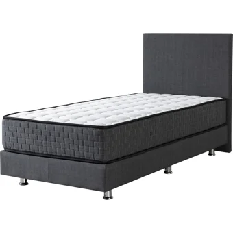 Kuban Life Holiday Eco 90x190 cm Başlıklı Yataklı Sandıklı Tek Kişilik Baza Seti Antrasit