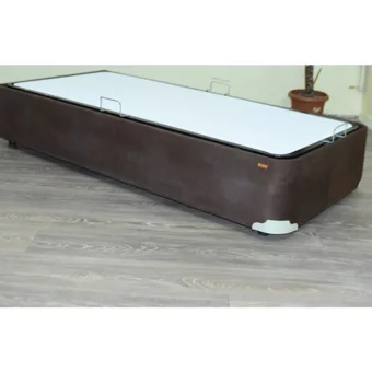 Bengi Ticaret 120x200 cm Başlıksız Sandıklı Tek Kişilik Baza Seti Kahverengi