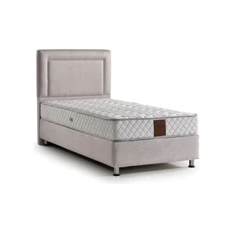 Mobilya Dükkanım Regal 120x200 cm Başlıklı Yataklı Sandıklı Tek Kişilik Baza Seti Gri