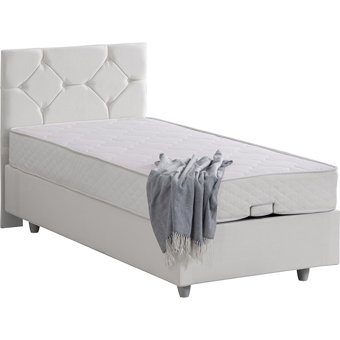 Setay Glamis 90x200 cm Başlıklı Sandıklı Tek Kişilik Baza Seti Beyaz