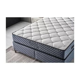 Mobilya Dükkanım Domino 90x200 cm Başlıklı Yataklı Sandıklı Tek Kişilik Baza Seti Mavi