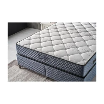 Mobilya Dükkanım Domino 120x200 cm Başlıklı Yataklı Sandıklı Tek Kişilik Baza Seti Mavi