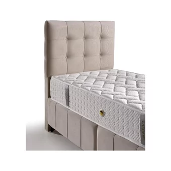 Mobilya Dükkanım Polo- Smart 90x190 cm Başlıklı Yataklı Sandıklı Tek Kişilik Baza Seti Beyaz