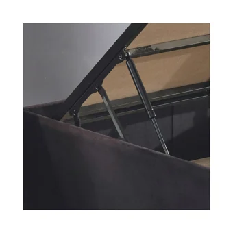 Niron Yatak Ela 80x200 cm Başlıksız Sandıklı Tek Kişilik Baza Seti Siyah