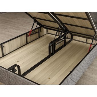 Mobilya Dükkanım Trend 100x200 cm Başlıklı Sandıklı Tek Kişilik Baza Seti Siyah