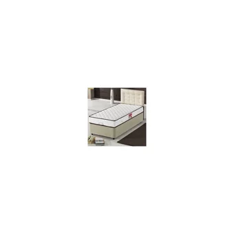 Bengi Ticaret 90x190 cm Başlıklı Yataklı Sandıklı Tek Kişilik Baza Seti Krem