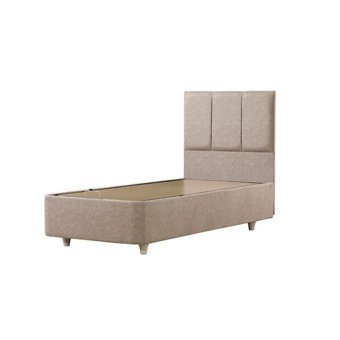 Mobilya Dükkanım Eko Plus 100x200 cm Başlıksız Sandıklı Tek Kişilik Baza Seti Krem