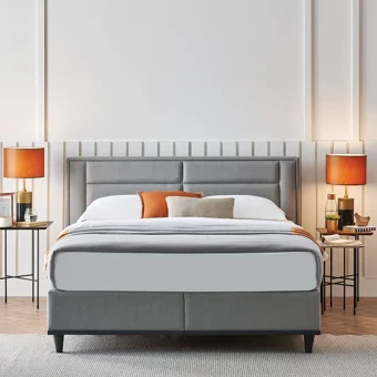 Yataş FreshSense 120x200 cm Başlıklı Yataklı Sandıklı Tek Kişilik Baza Seti Gri