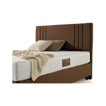 Mobilya Dükkanım Nepal 90x200 cm Başlıklı Sandıklı Tek Kişilik Baza Seti Kahverengi