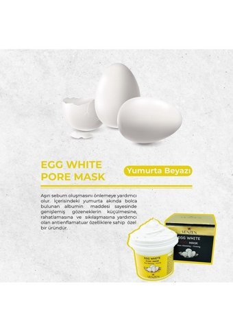 Venzen Egg White Pore Nemlendiricili Krem Yüz Maskesi 3 Adet