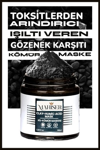 Mahiser Charcoal Killi Nemlendiricili Soyulabilir Jel Yüz Maskesi 100 ml