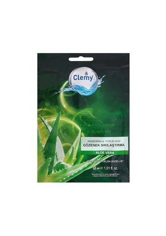 Clemy Dalyan Çamur Nem Bombası Nemlendiricili Kağıt Yüz Maskesi 32 ml