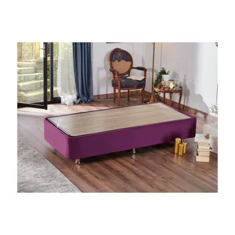 Niron Yatak Purple 90x190 cm Başlıksız Sandıklı Tek Kişilik Baza Seti Mor