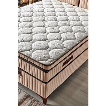 Mobilya Dükkanım Therapy Xl 90x200 cm Başlıklı Yataklı Sandıklı Tek Kişilik Baza Seti Krem