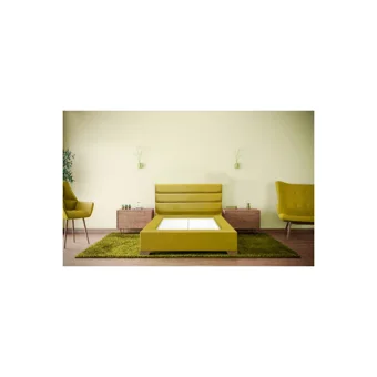 Moly Mattress Halley 90x190 cm Başlıklı Tek Kişilik Baza Seti Yeşil