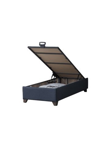Weltewhome Voga 100x200 cm Başlıksız Sandıklı Tek Kişilik Baza Seti Mavi