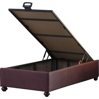 Weltew Home Bella 120x200 cm Başlıksız Sandıklı Tek Kişilik Baza Seti Bordo