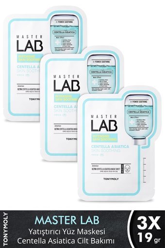 Tonymoly Master Lab Centella Asiatica Nemlendiricili Kağıt Yüz Maskesi 3 Adet