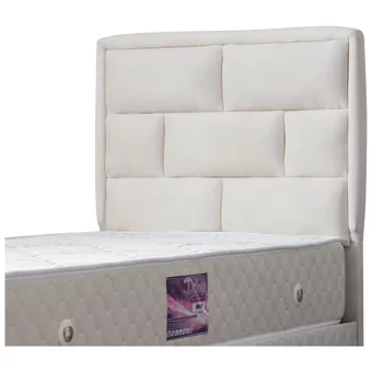 Setay Diego 90x200 cm Başlıklı Yataklı Sandıklı Tek Kişilik Baza Seti Krem