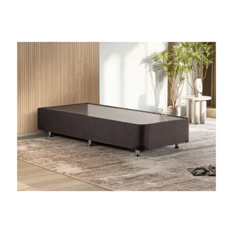 Niron Ela 120x200 cm Başlıksız Sandıklı Tek Kişilik Baza Seti Antrasit