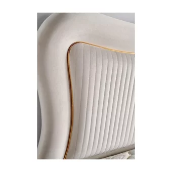 Mobilya Dükkanım Elegance 90x190 cm Başlıklı Yataklı Sandıklı Tek Kişilik Baza Seti Beyaz