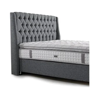 Mobilya Dükkanım Zenith 90x190 cm Başlıklı Sandıklı Tek Kişilik Baza Seti Gri